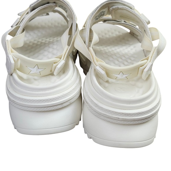 Converse Run Star Utility Platform‎ Sandal Egret L 10 Mens 9 Adjustable Straps - Picture 9 of 12
